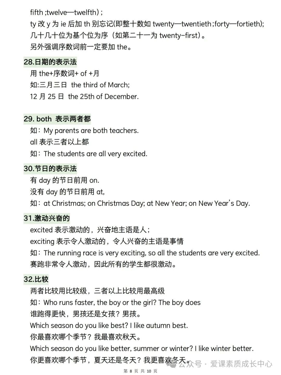 小学英语语法知识