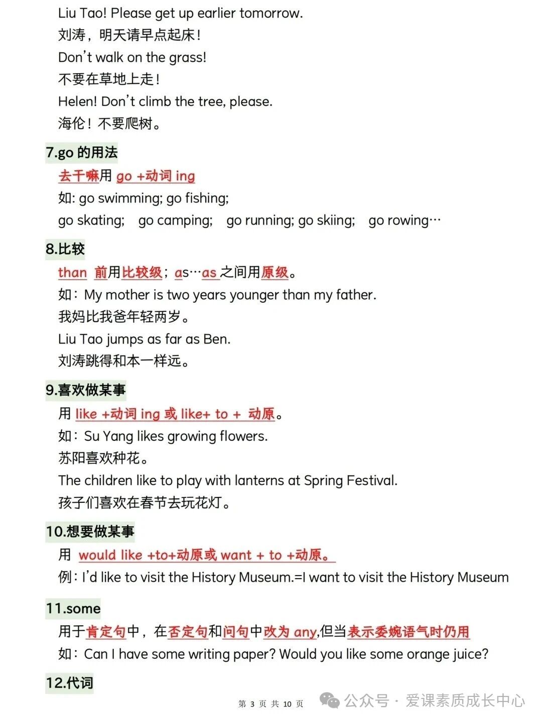 小学英语语法知识